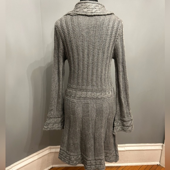 GIGI Long Gray Cardigan, Size S - Picture 3 of 7
